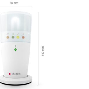 Bellman&Symfon BE1442  | Funk-Tischblitzlampe | Visit868 Funk-Empfänger mit Stromausfall-Akku