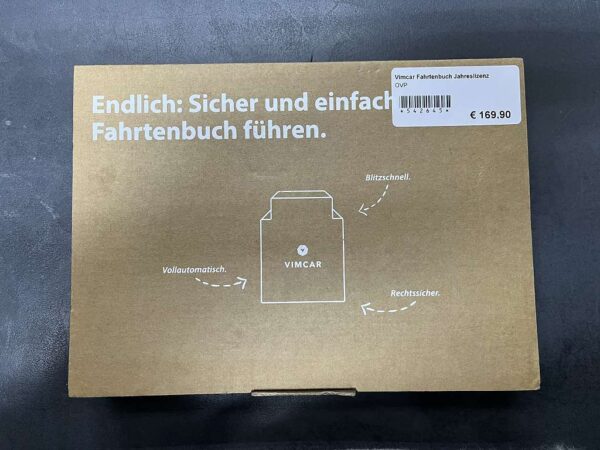 Vimcar Fahrtenbuch Jahreslizenz  | mit Originalverpackung | Zustand: Sehr Gut