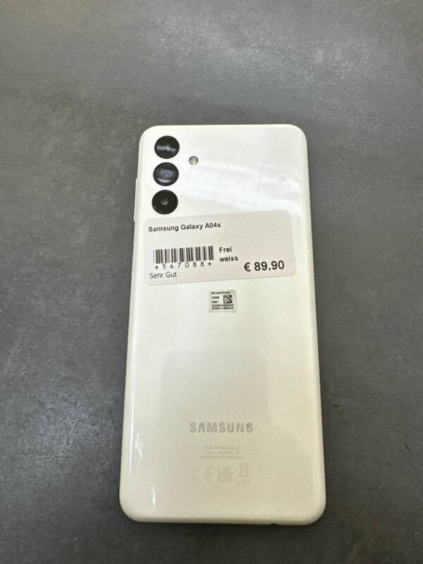 Samsung Galaxy A04s | SimLock: Frei | Zustand: Sehr Gut | Farbe: weiss – Bild 2