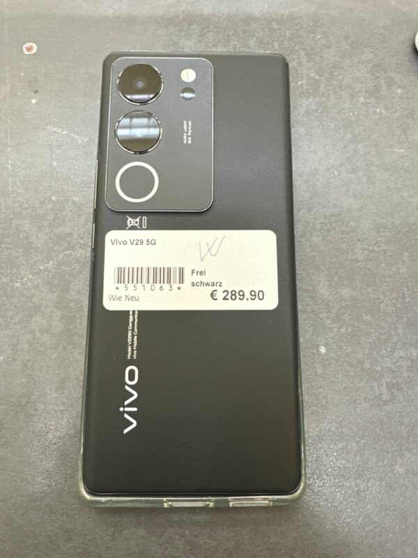 Vivo V29 5G | SimLock: Frei | Zustand: Wie Neu | Farbe: schwarz – Bild 3