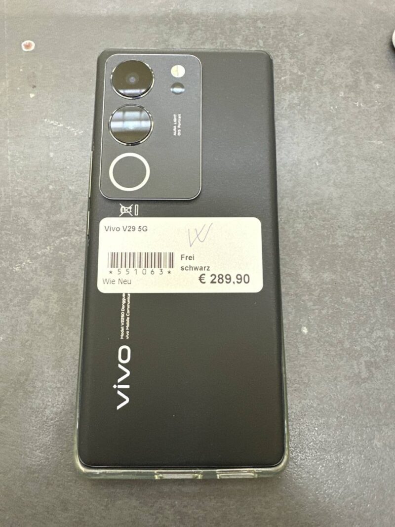 Vivo V29 5G | SimLock: Frei | Zustand: Wie Neu | Farbe: schwarz – Bild 3