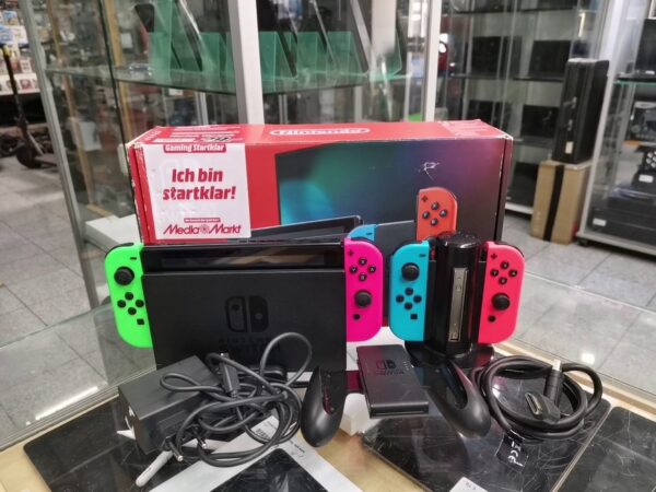 Nintendo Switch | mit Originalverpackung 2 Controller  | Zustand: Sehr Gut | Farbe: schwarz – Bild 2