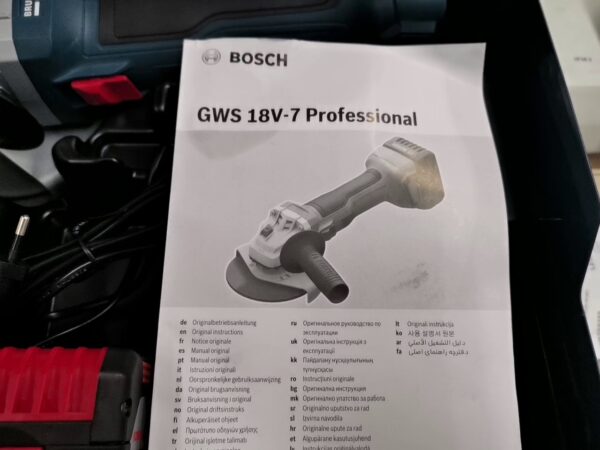 Bosch Professional Gws 18v-7 Akku-winkelschleifer Inkl. L-boxx + 2 Akkus 4.0ah | Zustand: Wie Neu – Bild 2