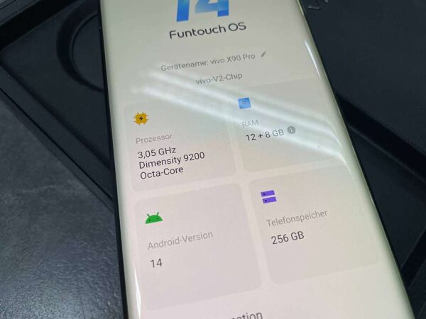 Vivo X90 Pro 256 Gb | mit Originalverpackung  | SimLock: Frei | Zustand: Wie Neu | Farbe: schwarz – Bild 2