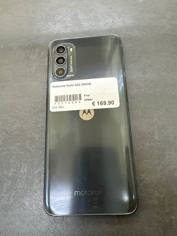 Motorola Moto G52 256GB | SimLock: Frei | Zustand: Wie Neu | Farbe: silber