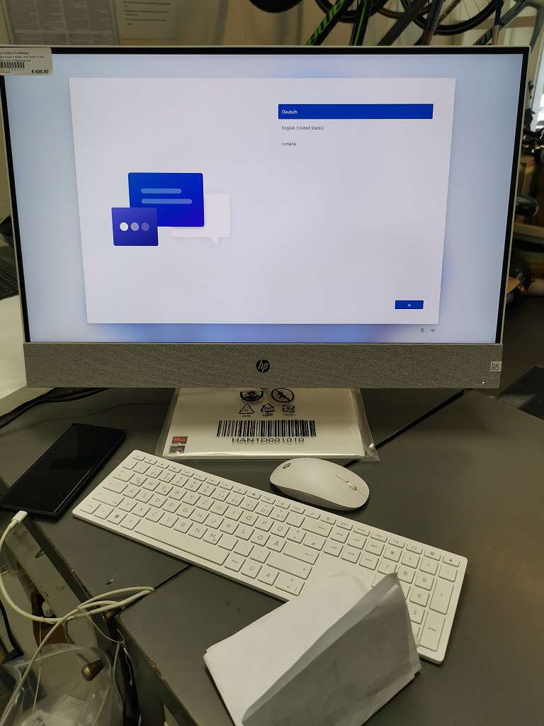 Hp Pavillion 27-ca0900ng | AMD Ryzen 5 5500U | 8GB RAM | 512GB SSD | Win11 | Rechnung und Garantie-Verlängerung | Maus und Tastatur | Zustand: Sehr Gut