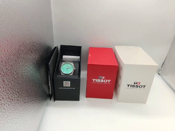 Tissot Prx-quarz (40 Mm) | Mit Rechnung  | mit Originalverpackung | mintgrünes Zifferblatt  |  Edelstahl | Zustand: Wie Neu – Bild 2