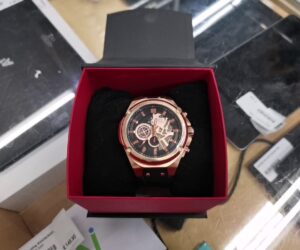 Delorean Automatik Uhr  Vergoldet | mit Originalverpackung | Zustand: Neu