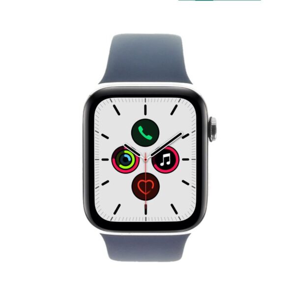 Apple Watch Series 5 (GPS + Cellular) 44mm Edelstahl silber | mit Originalverpackung Akku 89% | Zustand: Sehr Gut