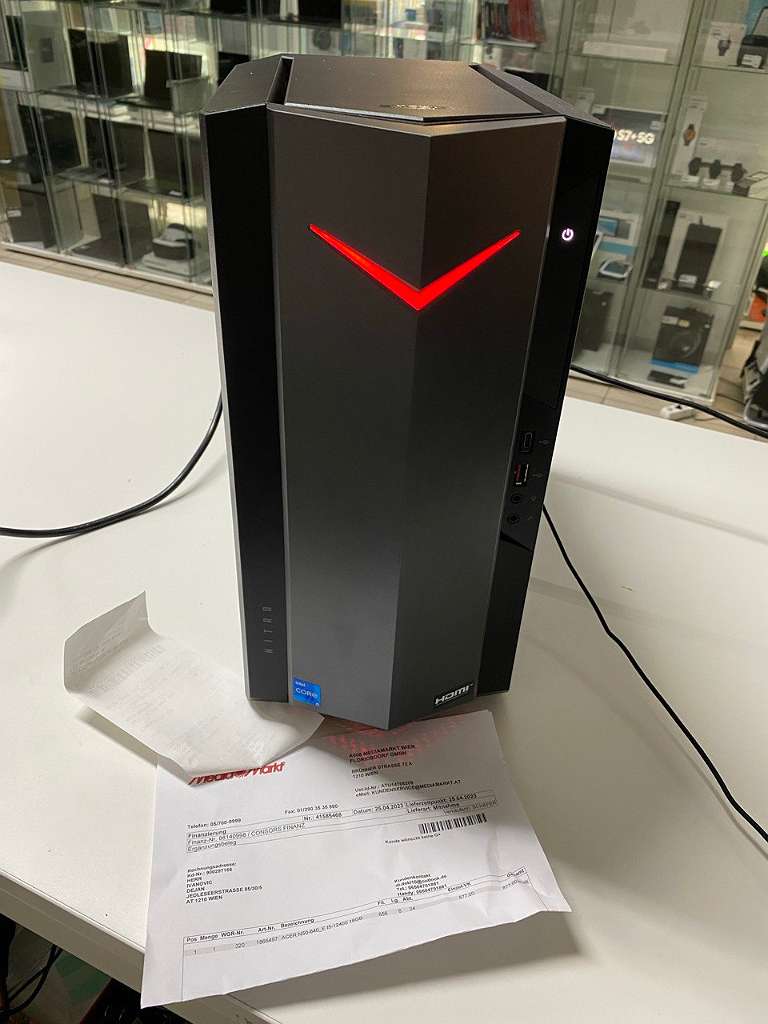 Acer Nitro N50-640 Gaming PC | Core i5-12400F | 16GB RAM | 500GB SSD | GeForce GTX 1660 SUPER 6GB | Rechnung von Mediamarkt | Zustand: Sehr Gut – Bild 2