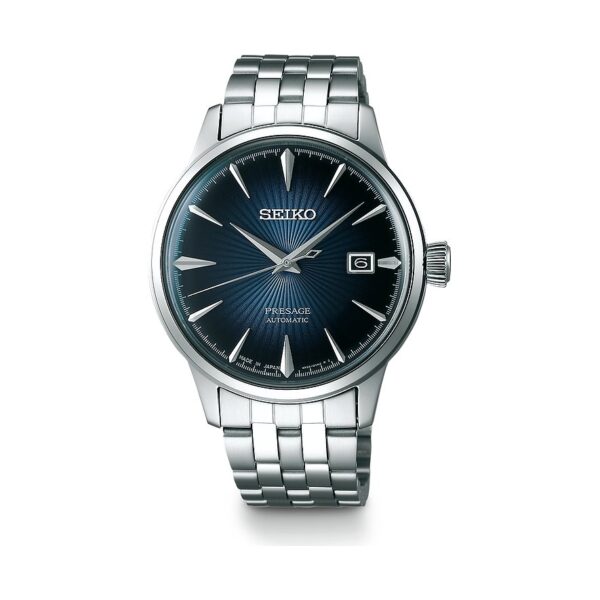 Seiko Presage Automatik Cocktail Srpb41j1 Blaues Blatt | mit Originalverpackung mit Zertifikat | mit org. Rechnung vom 30.04.2021 | Zustand: Wie Neu