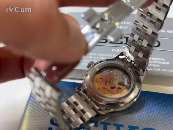 Seiko Presage Automatik Cocktail Srpb41j1 Blaues Blatt | mit Originalverpackung mit Zertifikat | mit org. Rechnung vom 30.04.2021 | Zustand: Wie Neu – Bild 4
