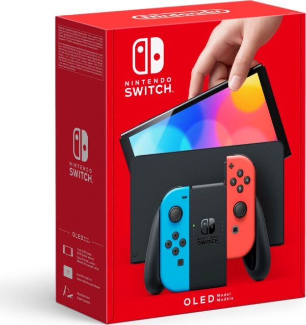 Nintendo Switch OLED | mit Originalverpackung MIT Rechnung von Mediamarkt | Zustand: Sehr Gut | Farbe: schwarz – Bild 2