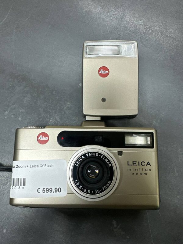 Leica Minilux Zoom + Leica Cf Flash  | Luxury Full | Zustand: Sehr Gut