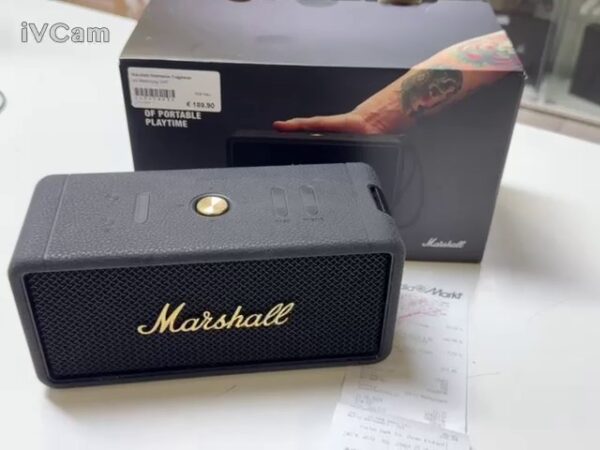 Marshall Middleton Tragbarer Bluetooth Lautsprecher  | Mit Verpackung  | Rechnung von Mediamarkt  | Zustand: Wie Neu – Bild 3
