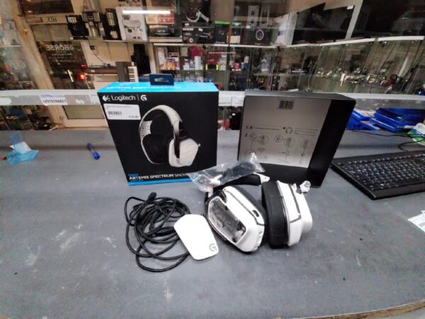 Logitech G933 Artemis Spectrum Snow | mit Originalverpackung | ohne Stick | Zustand: In Ordnung – Bild 2