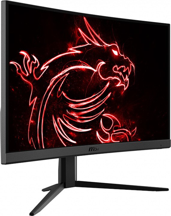Msi Optix G24C4 Gaming Monitor | 144Hz (1920x1080) | mit mit Ladegerät | ohne Srauber für Fusshalterung(Sieh Foto) | Zustand: Sehr Gut