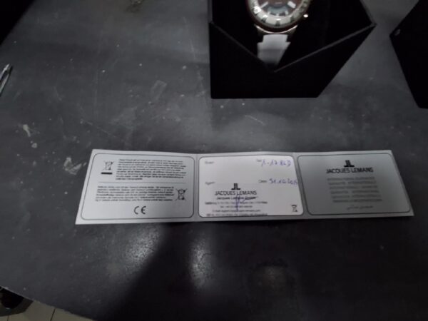 Jacques Lemans - 1-1786d | mit Originalverpackung | Kaufdaum 31.10.2024. Herren Armbanduhr Multi Zifferblatt Quarz Silikon | Zustand: Wie Neu – Bild 5