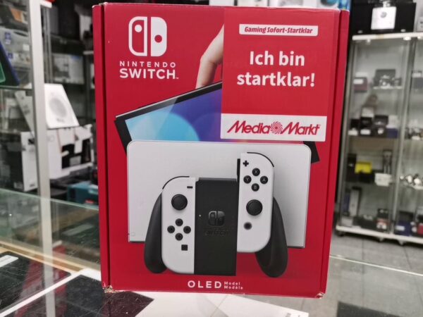 Nintendo Switch OLED | mit Originalverpackung  |  mit Rechnung  | Zustand: Sehr Gut | Farbe: schwarz – Bild 4