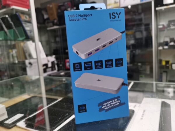 Isy Iad 3000 Usb-c Multiport Adapter, 3.1, Hdmi 2.0 4k60p, Pd 3.0 100w, Aluminium, Silber | mit Originalverpackung  | Zustand: Neu – Bild 4