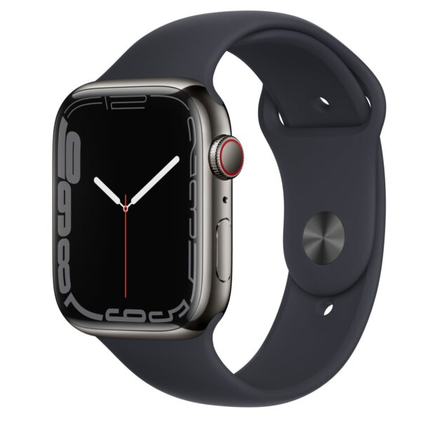 Apple Watch Series 7 (GPS + Cellular) 45mm Edelstahl | mit Originalverpackung | Zustand: Sehr Gut – Bild 2