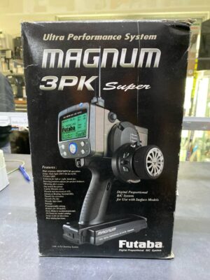 Futaba 3PKS 3-Kanal Black Super Radio | Synthesized Radio System (No Servos) 75MHz. mit Originalverpackung | Zustand: Wie Neu
