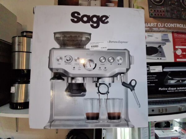 Sage BES875 The Barista Express silber | mit Originalverpackung | Espressomaschine Kaffeevollautomat | wasser komt nicht | ohne Garantie | Zustand: Gut – Bild 2