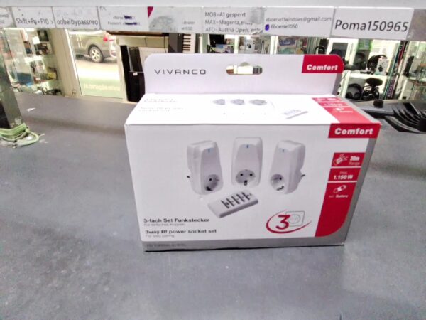 Vivanco FSS 31000WAL-N | mit Originalverpackung | Funk-Steckdosenset mit FSS | Zustand: Sehr Gut – Bild 2