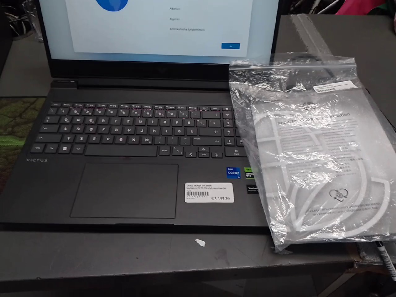 Hp Victus Gaming 16,1 Fhd Ips | I7-13700h | 16GB | 512TB SSD | RTX 4060 | Win11 wie neu
Kaufdatum 08.05.2024 | Mit Garantieschei +mit Ladegerät | Zustand: Wie Neu – Bild 4