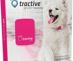 Tractive GPS Tracker für Tiere | mit Originalverpackung | Pink mit Swarovski Kristallen | Zustand: Wie Neu