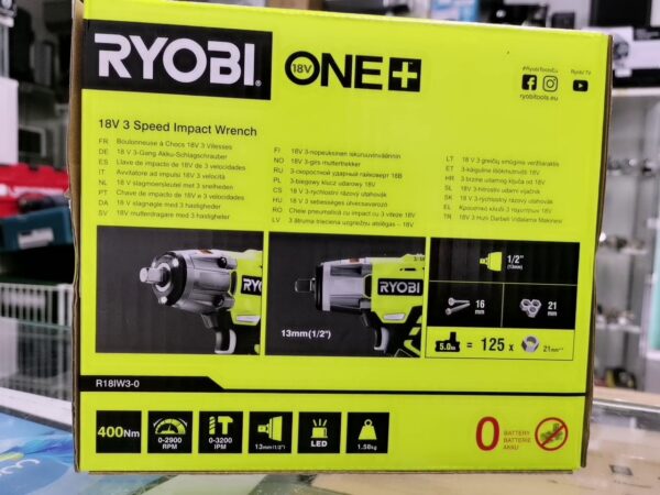 Ryobi R18iw3-0 Akku-schlagschrauber Solo | mit Originalverpackung  | Zustand: Neu – Bild 3
