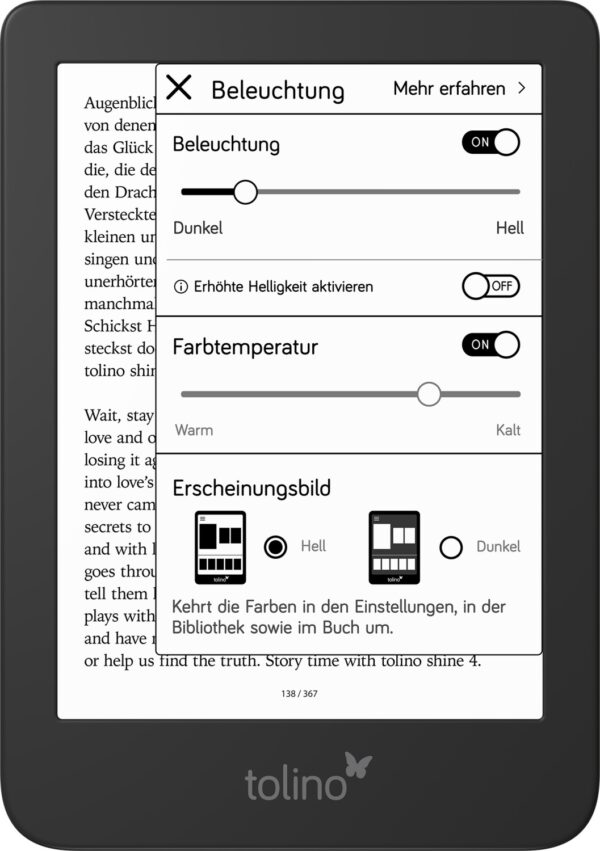 Tolino Shine 4, Schwarz/blau, 1gb Ram, 16gb Flash | mit Originalverpackung | Zustand: Neu – Bild 2