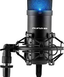 Auna Mic-900b-led Schwarz | nur Mikrofon  |  ohne Ständer | Zustand: Gut
