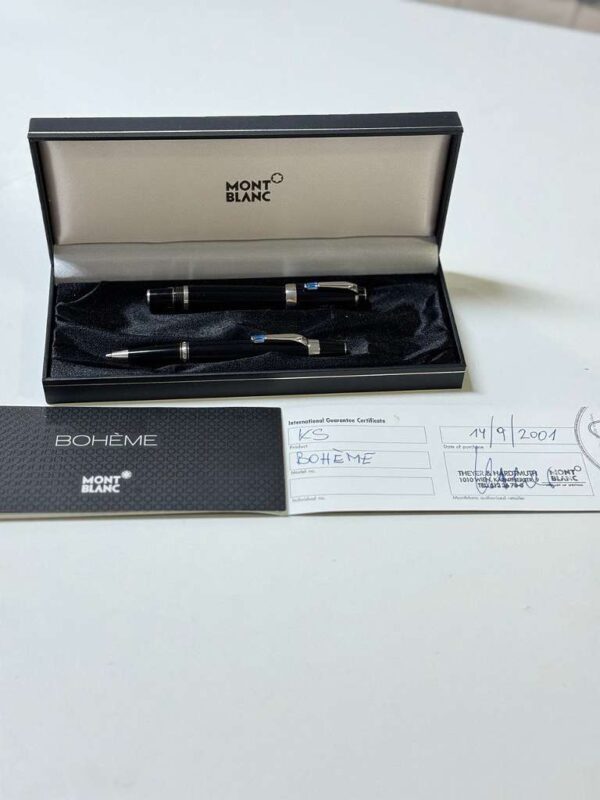 Montblanc Boheme Bleu Set | Drehbleistift + Füllfederhalter | mit Originalverpackung  |  Mit Certifikat | Zustand: Wie Neu