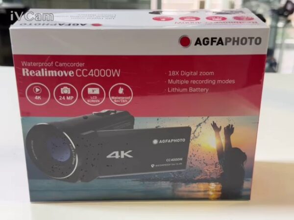 Agfaphoto Realimove CC4000W Wasserdichter 4k-camcorder  | Zustand: Neu – Bild 2