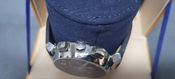 Louis Vuitton Tambour Damier Graphite Chronograph QA094Z; | mit Originalverpackung | Rechnung(3700¬ ) Gebrauchtsspuren | Zustand: Sehr Gut – Bild 2