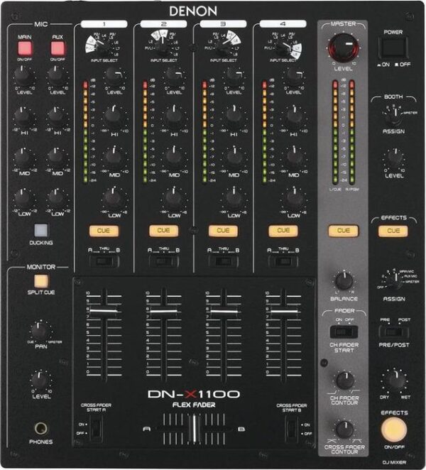Denon Dn-x1100 DJ-Mixer schwarz | Das Gerät sollte vor Ort vom Käufer ausgetestet werden. Bei dem Gerät können wir keine Garantie auf vollständige Funktionalität geben | Zustand: Gut