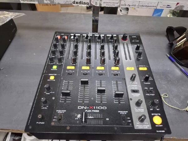 Denon Dn-x1100 DJ-Mixer schwarz | Das Gerät sollte vor Ort vom Käufer ausgetestet werden. Bei dem Gerät können wir keine Garantie auf vollständige Funktionalität geben | Zustand: Gut – Bild 2