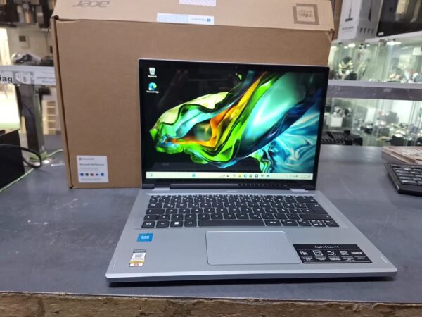 Acer Aspire 3 Spin A3SP14-31PT-C79U, DE | mit Originalverpackung | Intel N100 | 4 GB RAM | 128 GB SSD | 14 Zoll Touch WUXGA | Intel UHD Graphics | Win11 Home | Zustand: Wie Neu – Bild 2