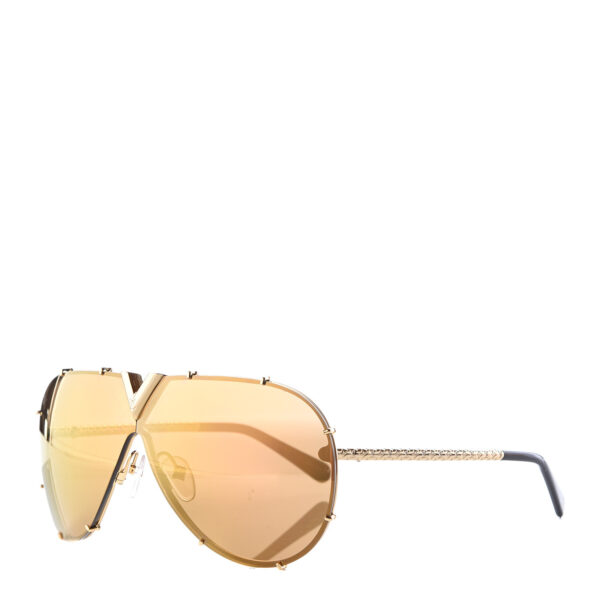 Louis Vuitton Z0896e Brille  | Goldtone Metal Oversized Drive Sunglasses | mit Originalverpackung | Zustand: Sehr Gut