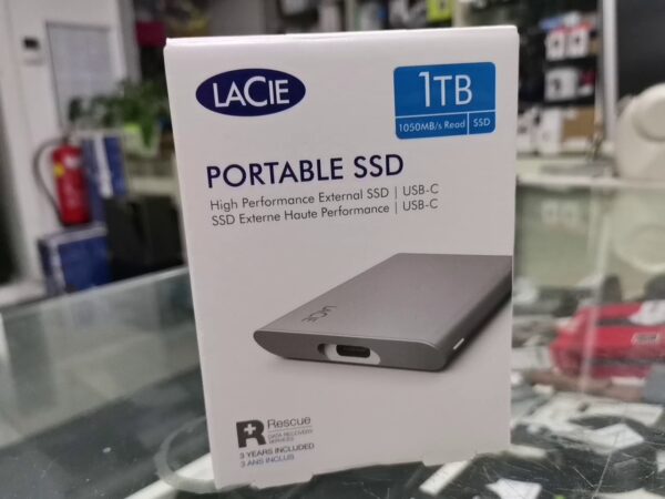Lacie Portable Ssd V2 +rescue, 1tb, Usb-c 3.1 | mit Originalverpackung | Zustand: Neu – Bild 5