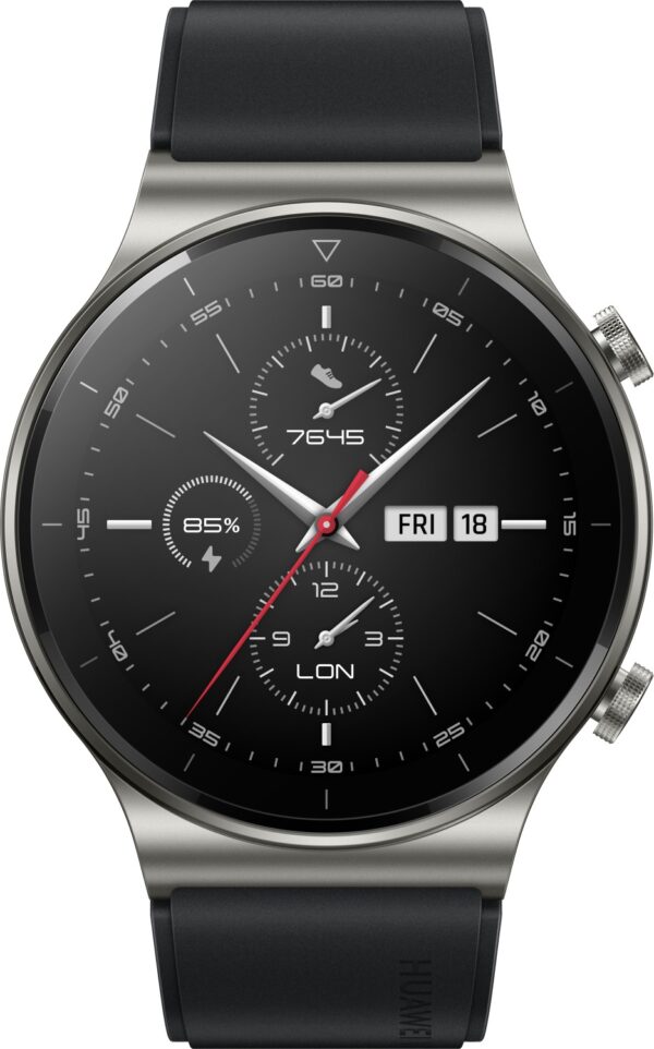 Huawei Gt 2 Pro Watch | mit Ladekabel  |  lederarmband dunkemit Ladegerätrau | Zustand: Sehr Gut