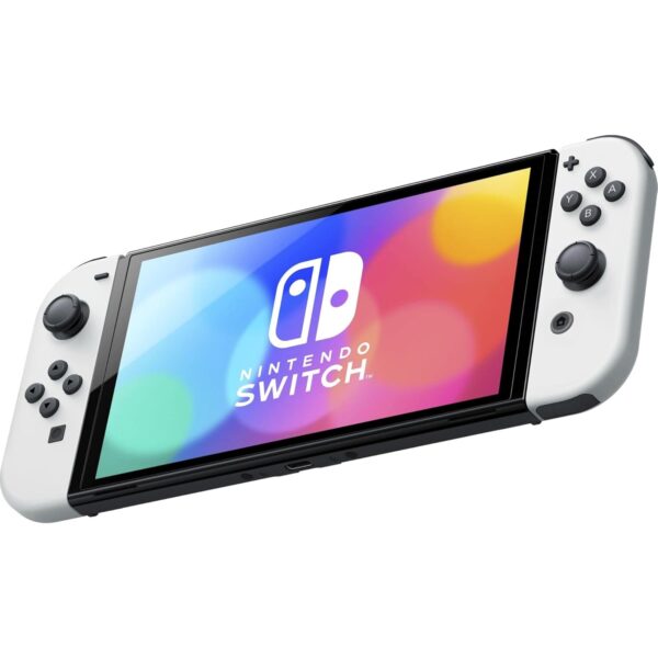 Nintendo Switch OLED | Mit Ladegerät  |  Ohne Dock  | Zustand: Sehr Gut | Farbe: weiss – Bild 2
