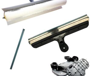 Entlüftungsroller, Nagelschuhe und Stehrakel | mit Originalverpackung | Set: 50 cm | Zustand: Neu