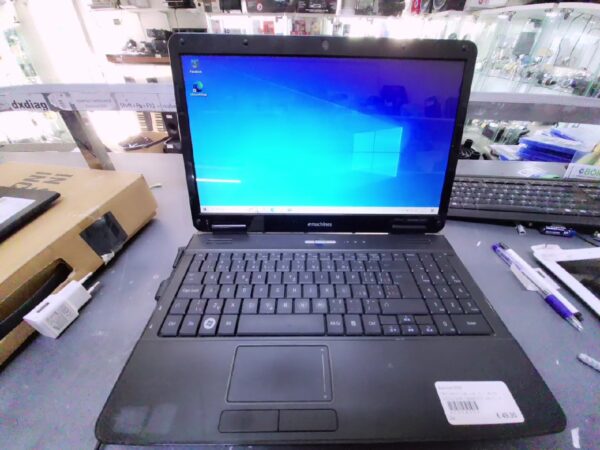 Emachines E525 Leptop | Ohne Garantie |Intel Celeron Dual-Core CPU 1.90GHz | 2.00GB RAM | 128GB HDD | Win 10 | DE | mit mit Ladegerät
 | Zustand: Gut