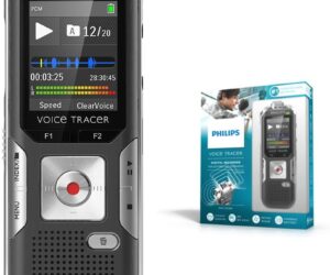 Philips DVT6000 Digitaler Audiorecorder | mit Originalverpackungmit 3 Mic Auto Zoom+ | Bewegungssensor | Metalmit Ladegerätehäuse | USB Li-Polymer-Akku | MP3 mit Originalverpackung | Zustand: Gut
