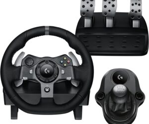 Logitech G920 Driving Force | Lenkrad + Pedale+Shifter PC PS Xbox | mit mit Ladegerät | Zustand: Gut