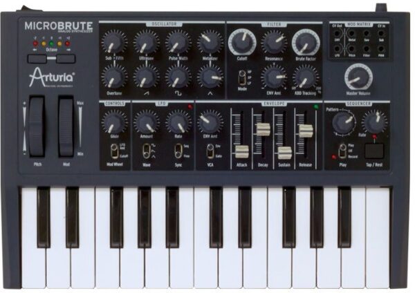 Arturia  Micro Brute | Analog Synthesizer+Decksaver | mit Adapter | Zustand: Sehr Gut