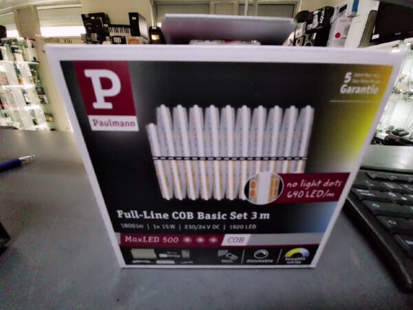 Paulmann MaxLED 500 LED Full-Line COB Basic set | mit Originalverpackung | 1800Lm | 230V | 24v DC | 640 Led | m | 1920 Led |  3m | Tunable ite | Zustand: Neu – Bild 2