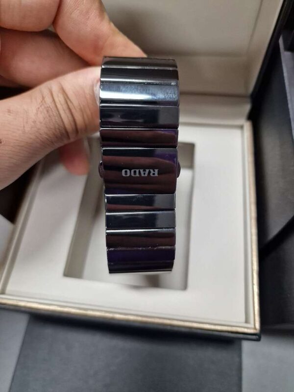 Rado Ceramica 212.0700.3 Quartz | Herrenuhr mit schwarzem Zifferblatt und Keramikarmband |  mit Originalverpackung | Zustand: Wie Neu – Bild 2